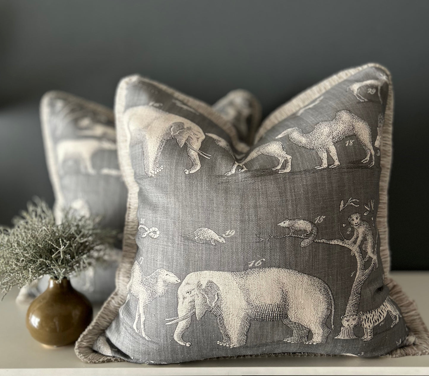 Jungle Grigio copricuscino